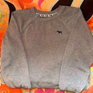 PINK Victoria's Secret Gray Crewneck Sweater